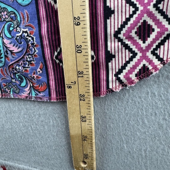 Vintage Wrangler Shirt Mens 16.5 AZTEC PAISLEY Wester Button Rodeo Made in USA - Picture 9 of 10